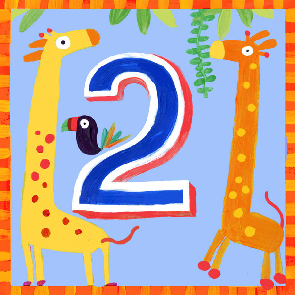 Happy 2nd Birthday - Giraffe