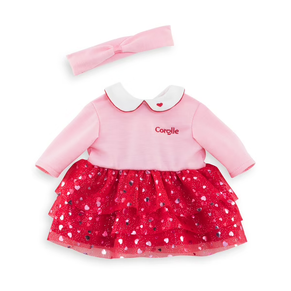 Corolle 12'' Dress & Headband Heart Petals