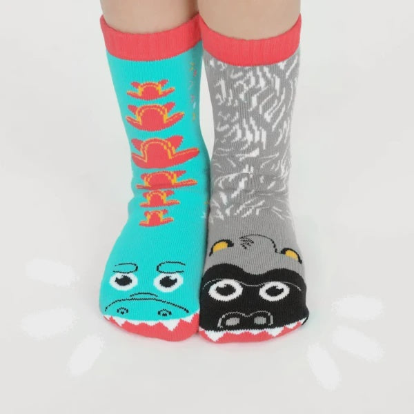 Giant Gorilla & Mutant Lizard Grip Socks