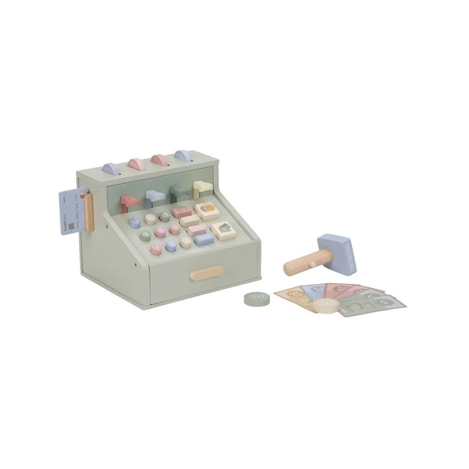 Cash Register with wooden money