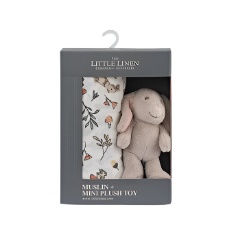 Soft Plush Toy & Baby Muslin Wrap - Harvest Bunny