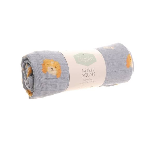 Muslin Square - Cockapoo Blue
