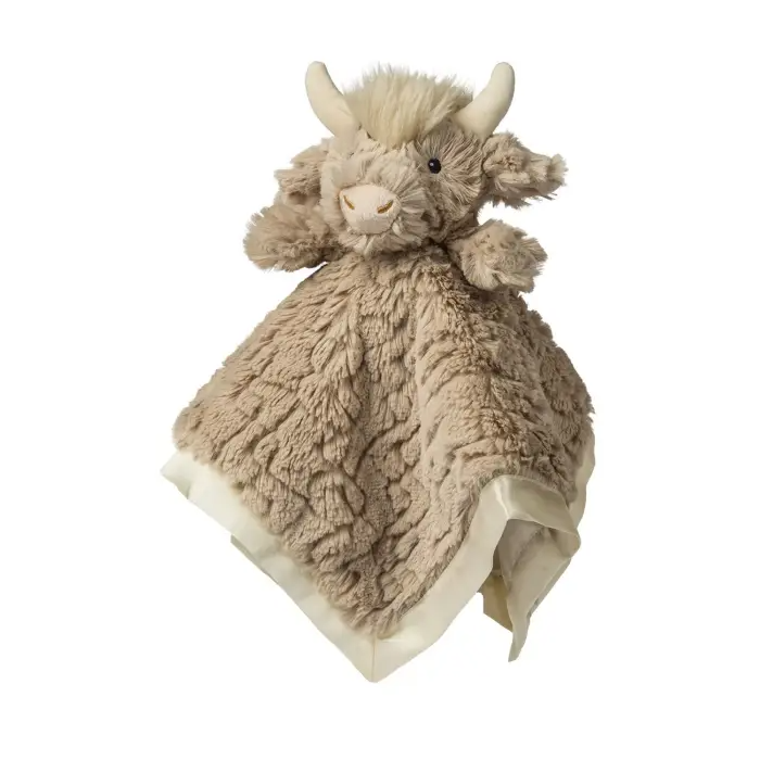 Taggies - Putty Nursery Highland Cow Character Blanket