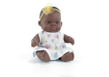 Miniland My Friends & Me - African Girl Baby Doll 21cm