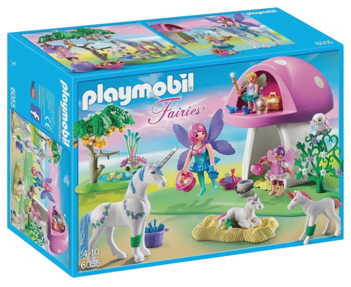 Fairies with Toadstool House 6055