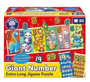 Giant Number Extra Long Jigsaw Puzzle