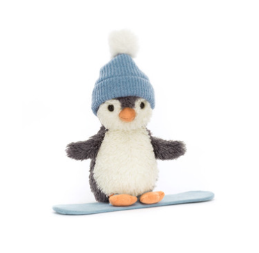 Peanut Penguin Snowboarding - Small