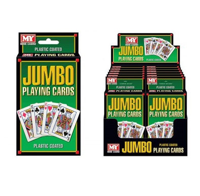 Plastic Coated Jumbo Playing Cards