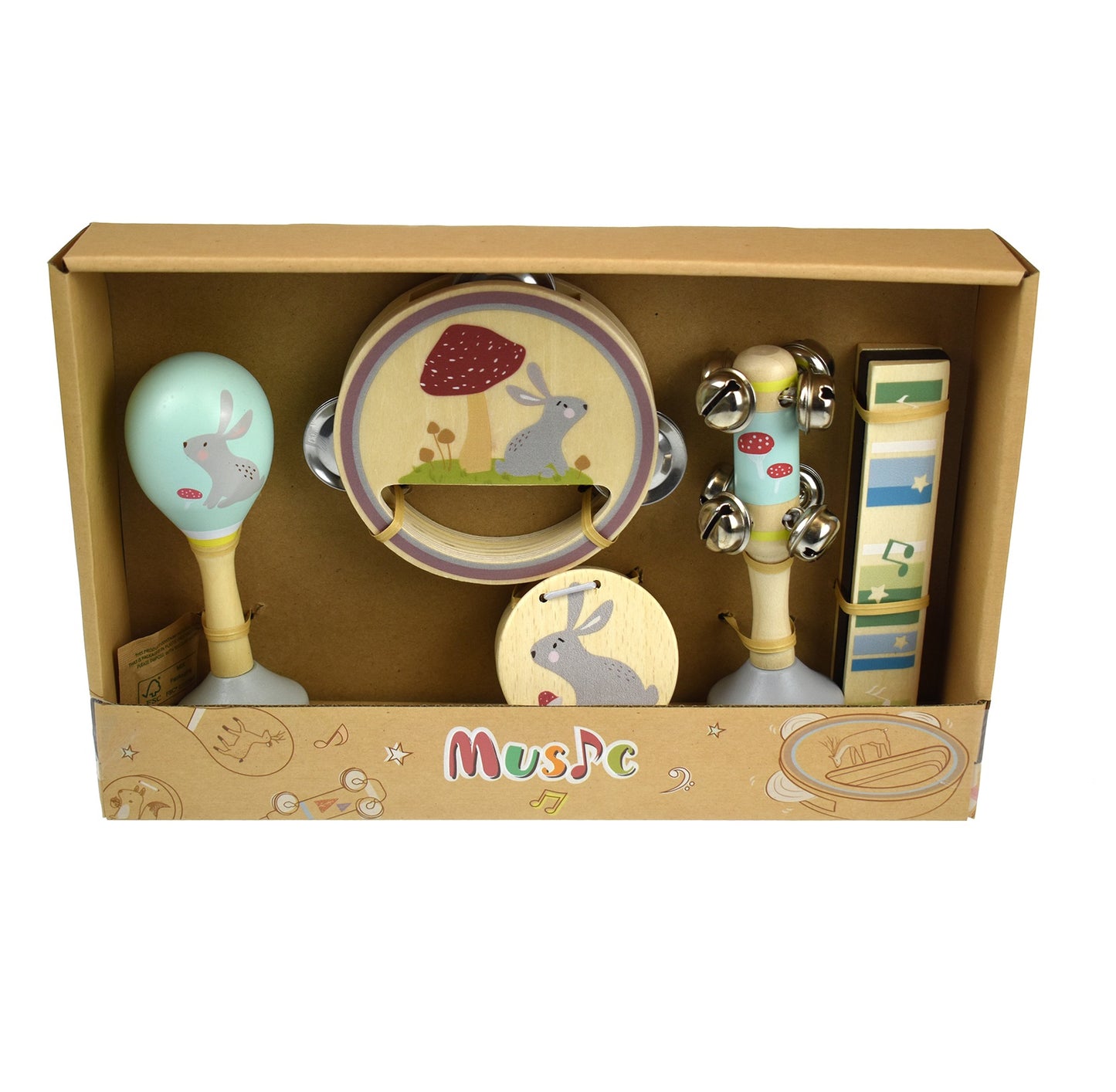 Calm & Breezy  - Woodland 5pc Musical Set