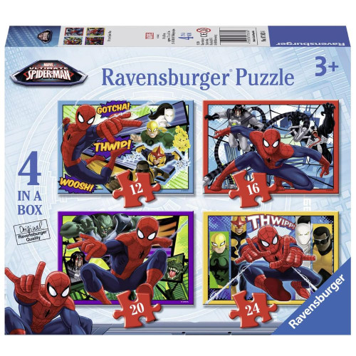 4 in a Box Puzzle - Ultimate Spider-Man