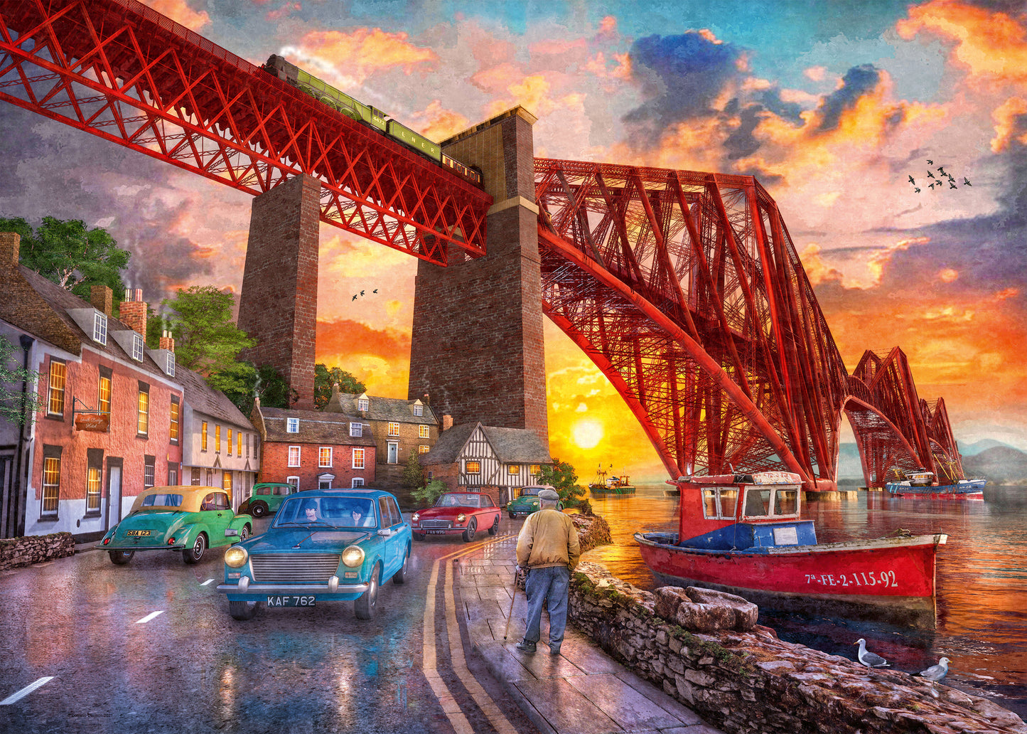 1000 pc Puzzle - Forth Bridge at Sunset