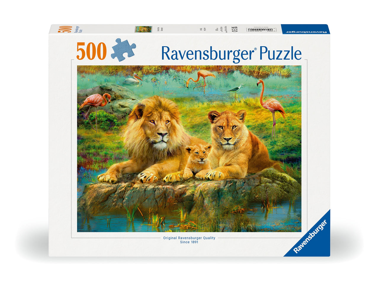 500 pc Puzzle - Lions in the Savanna