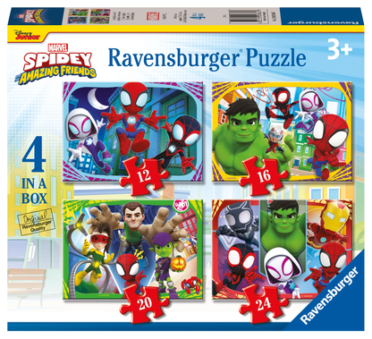4 in a Box Puzzle - It's Spidey Time!