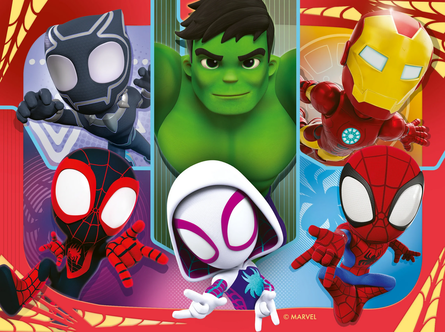 4 in a Box Puzzle - It's Spidey Time!