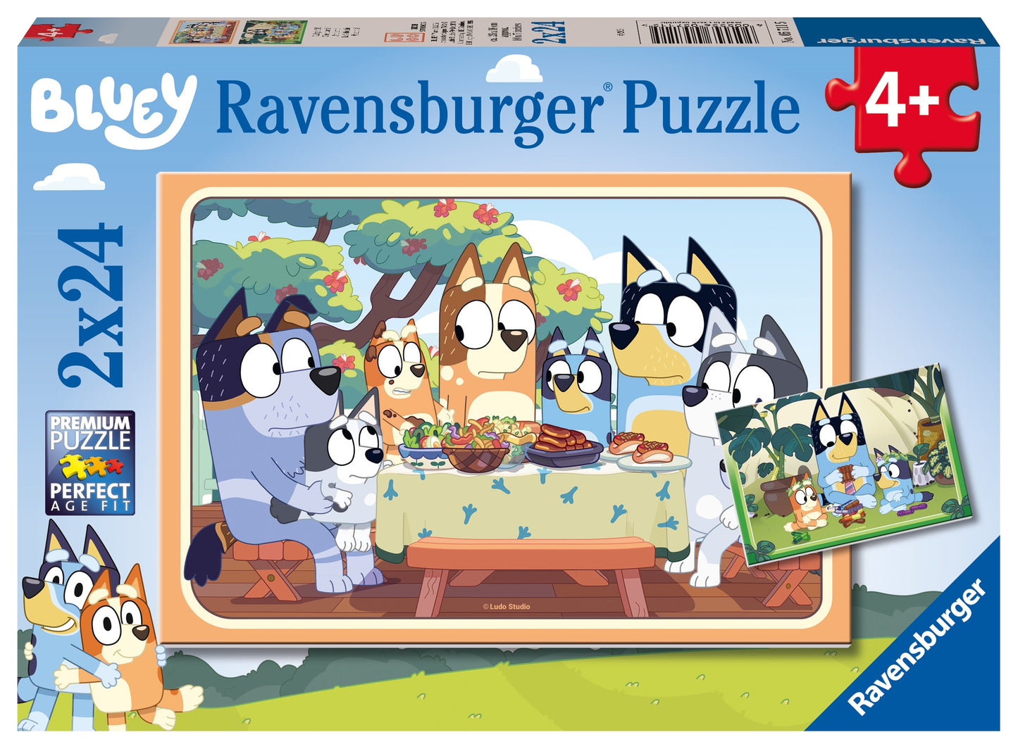 2 x 24 pc Puzzle - Bluey Let's Do This