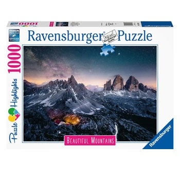 1000 pc Puzzle - Three Peaks, Dolomites