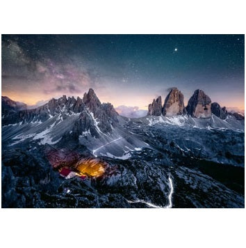 1000 pc Puzzle - Three Peaks, Dolomites