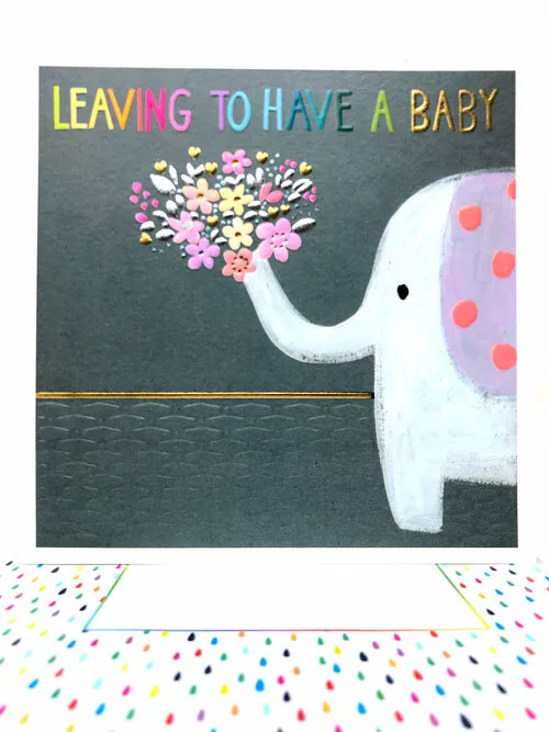 Leaving to Have a Baby Card large