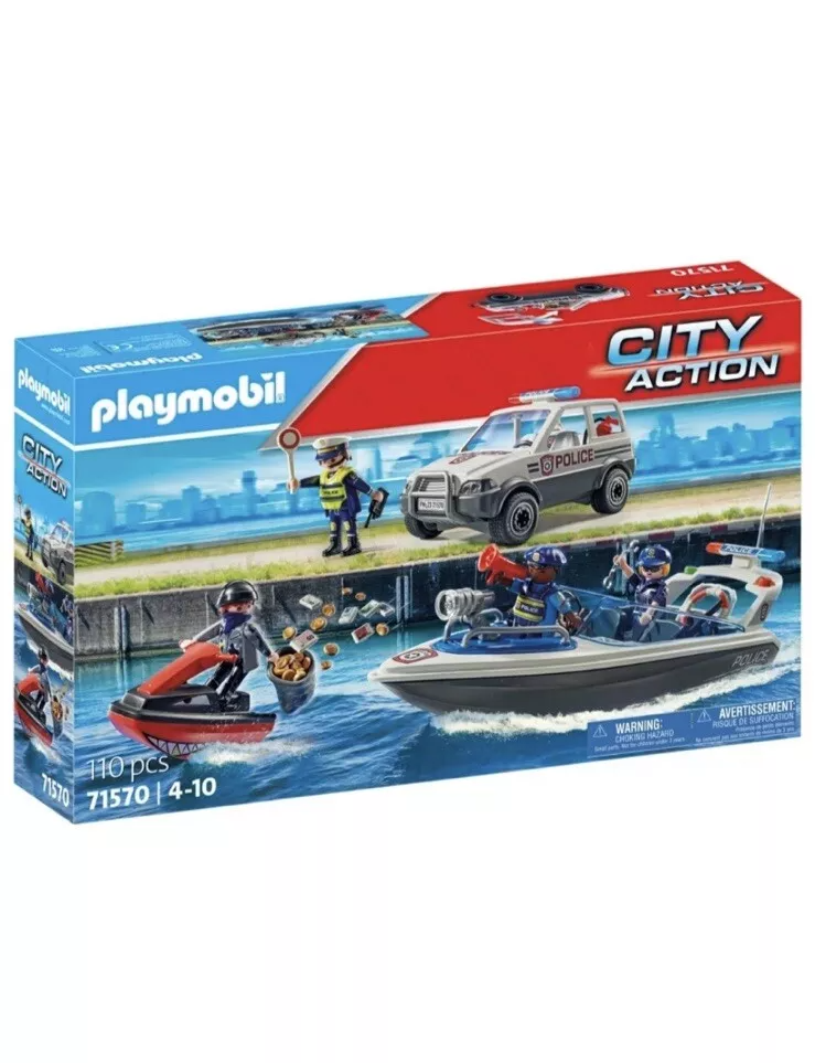 Police Pursuit On Water - City action