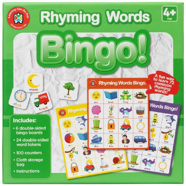 Rhyming Words Bingo!
