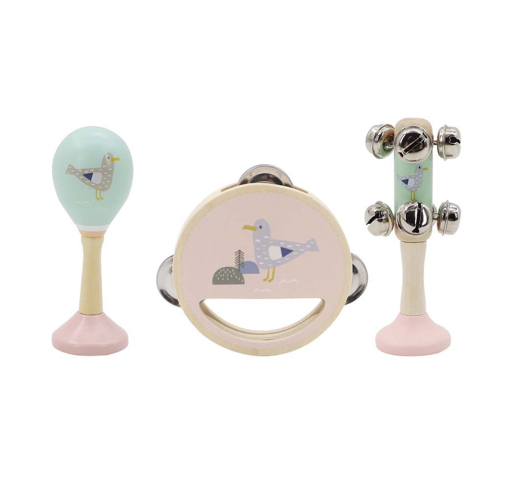 Calm & Breezy Sea Wooden 3pc Music Set