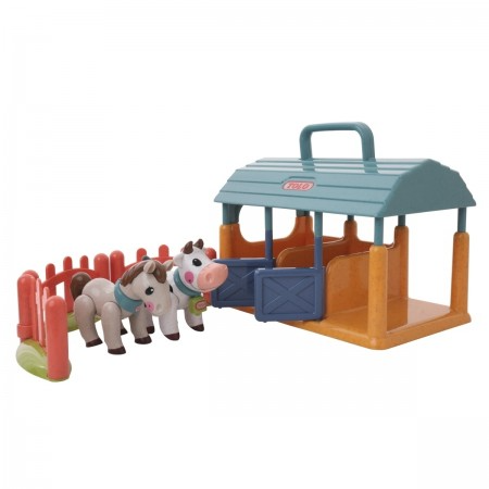 First Friends Cow & Horse Stable Set