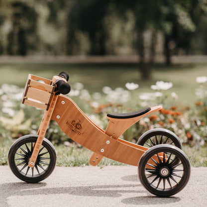 Kinderfeets Tiny Tot PLUS 2 in 1 Balance Bike -Bamboo