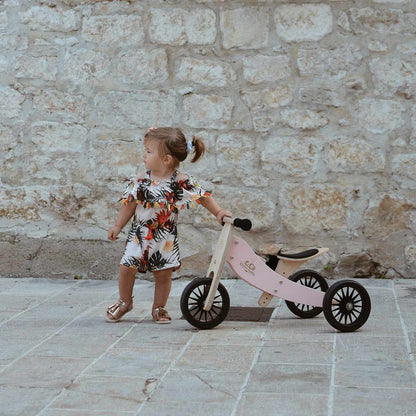 Kinderfeets Tiny Tot PLUS 2 in 1 Balance Bike - Rose