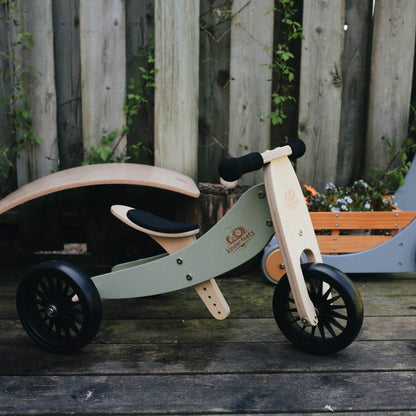 Kinderfeets Tiny Tot PLUS 2 in 1 Balance Bike - Silver Sage