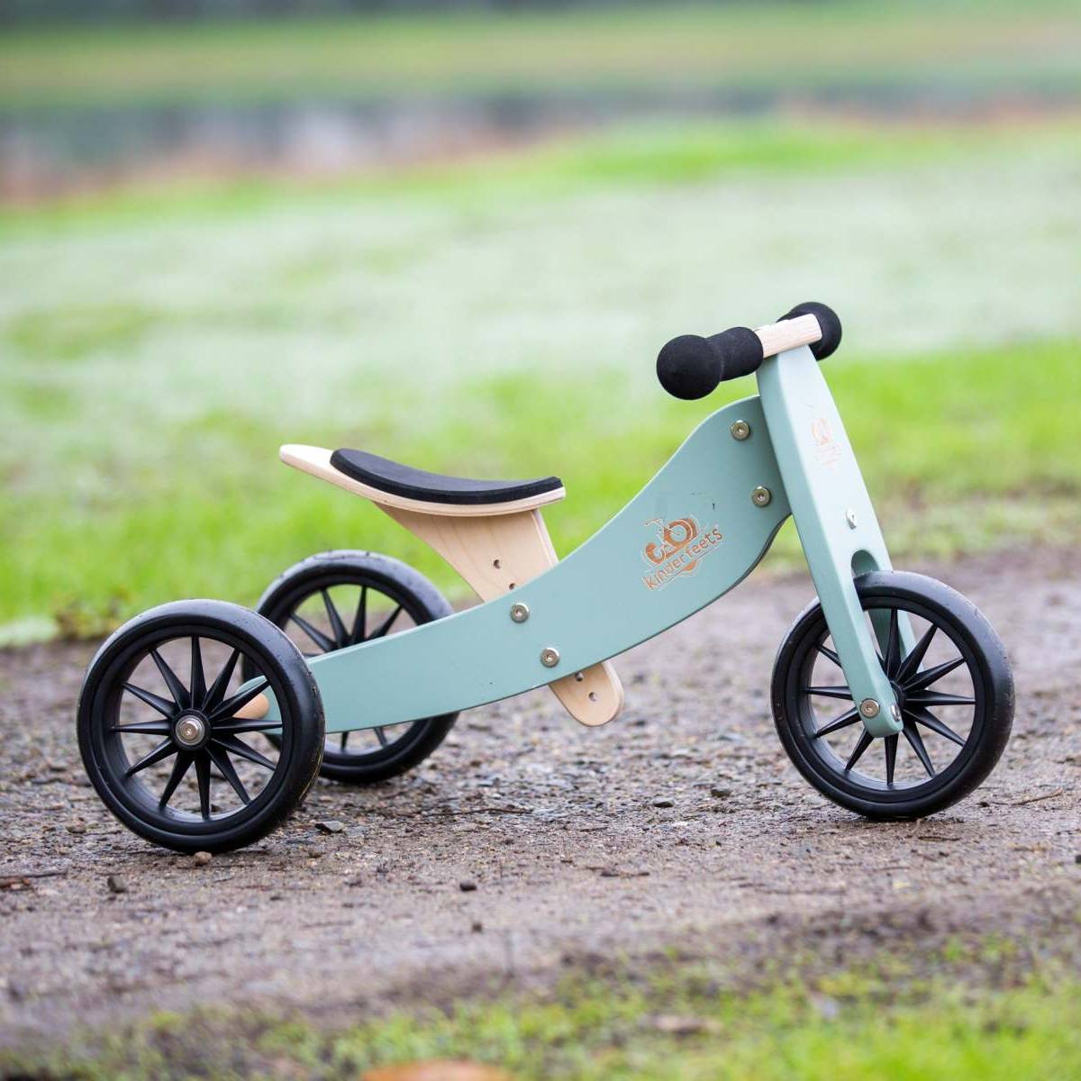 Kinderfeets Tiny Tot 2 in 1 Balance Bike - Sage
