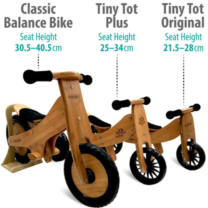 Kinderfeets Tiny Tot 2 in 1 Balance Bike - Cherry Red