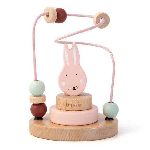 Wooden Bunny Stacking Bead Maze