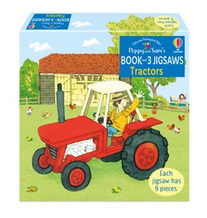 Poppy And Sam's Book And 3 Jigsaws Tractors