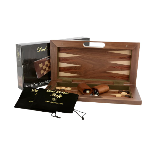 Chess/Checkers/Backgammon - Folding Walnut - 16"