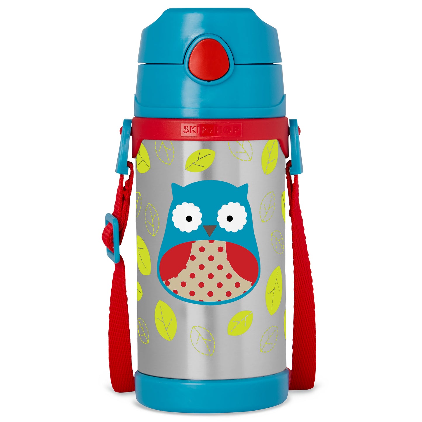 Zoo Large Insulated Stainless Steel Straw Bottle 360ml