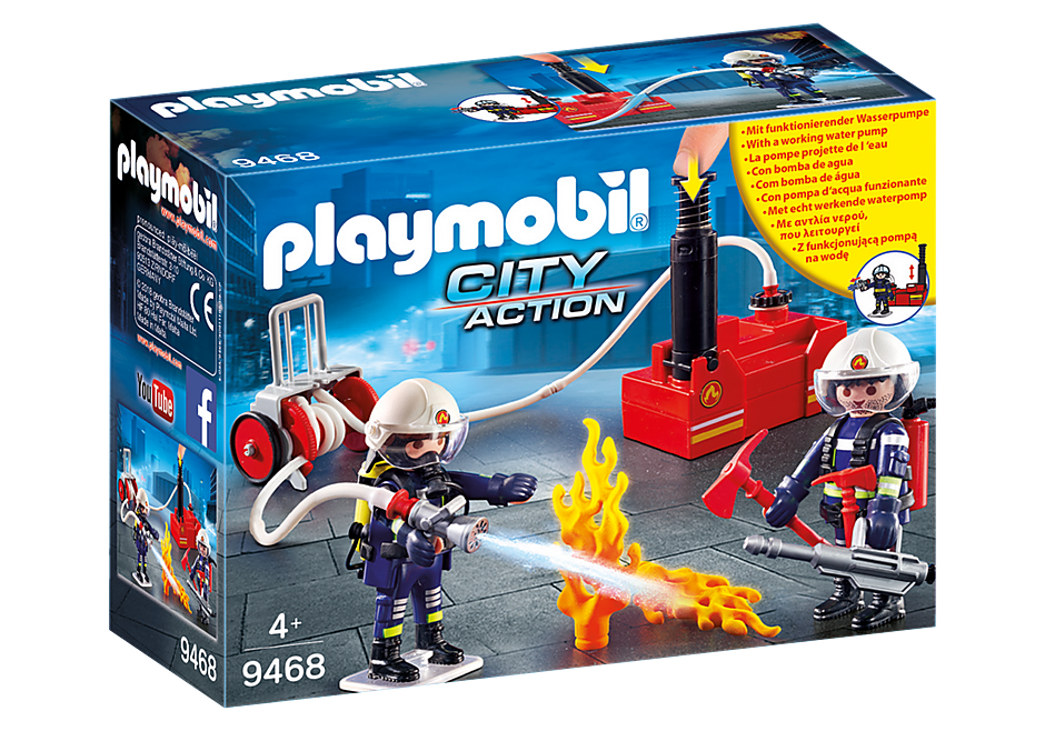 City Action - Firefighters with Water Pump 9468