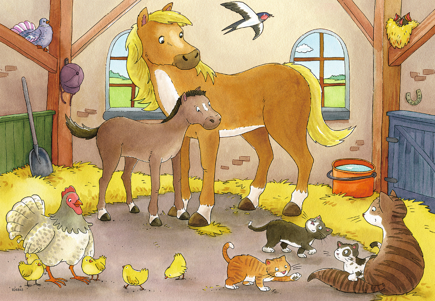 2 x 12 pc Puzzle - Animal's Children