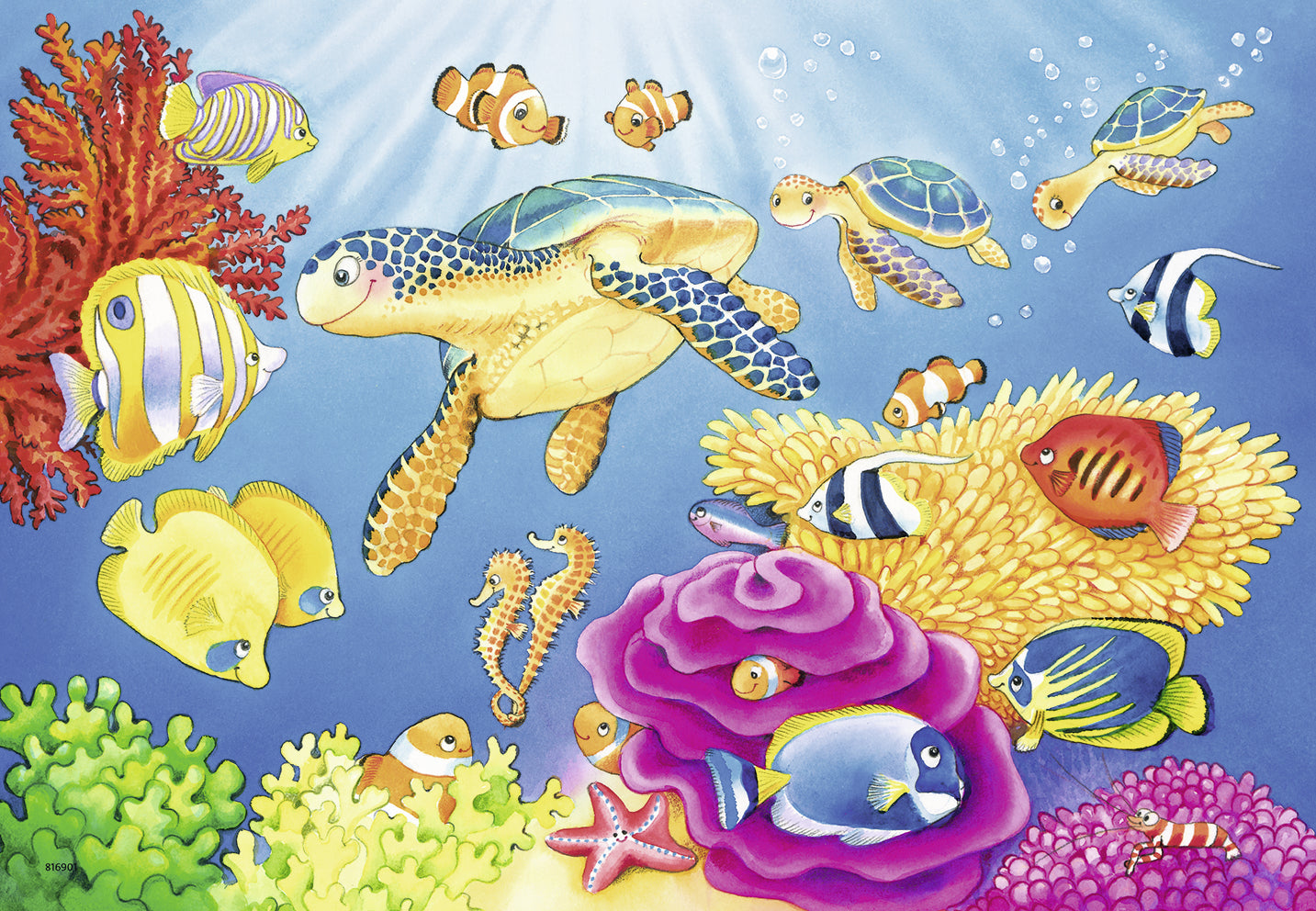 2 x 24 pc Puzzle - Colourful Underwater World