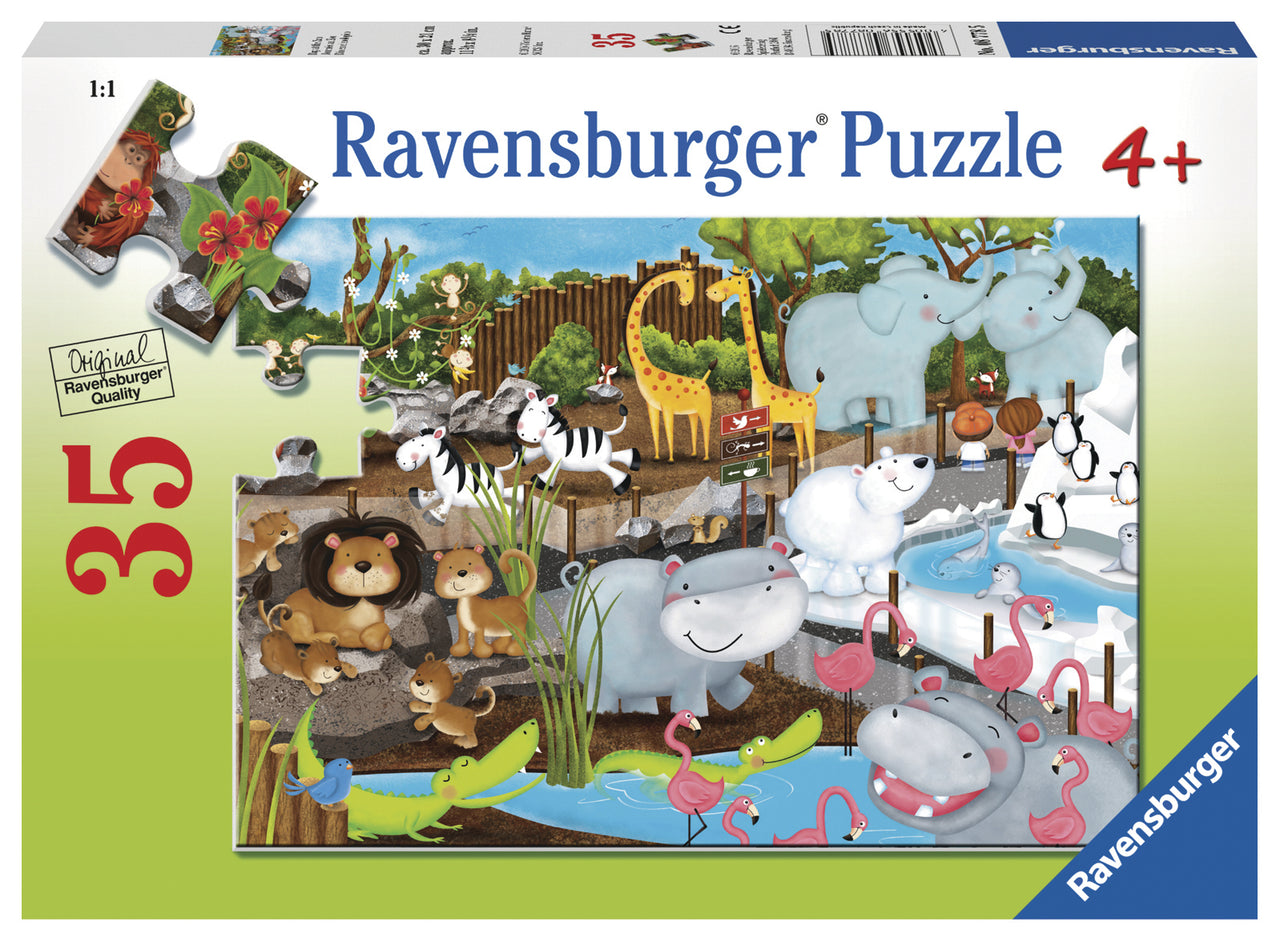 35 pc Puzzle - Day at the Zoo