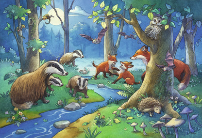 2 x 24 pc Puzzle - Animals of the Forest