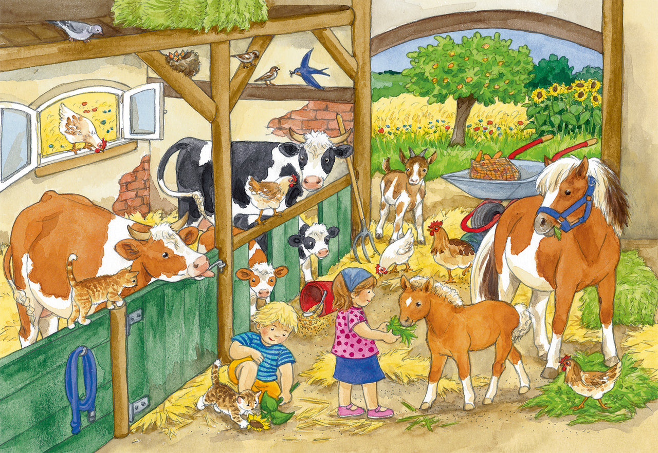 2 x 24 pc Puzzle - Merry Country Life