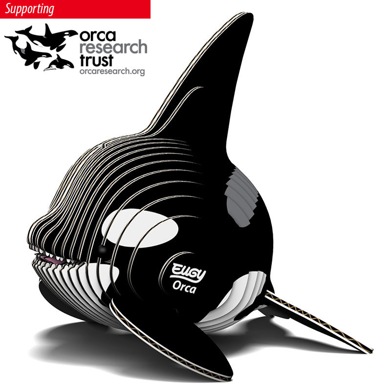 3D Cardboard Model Kit - Orca