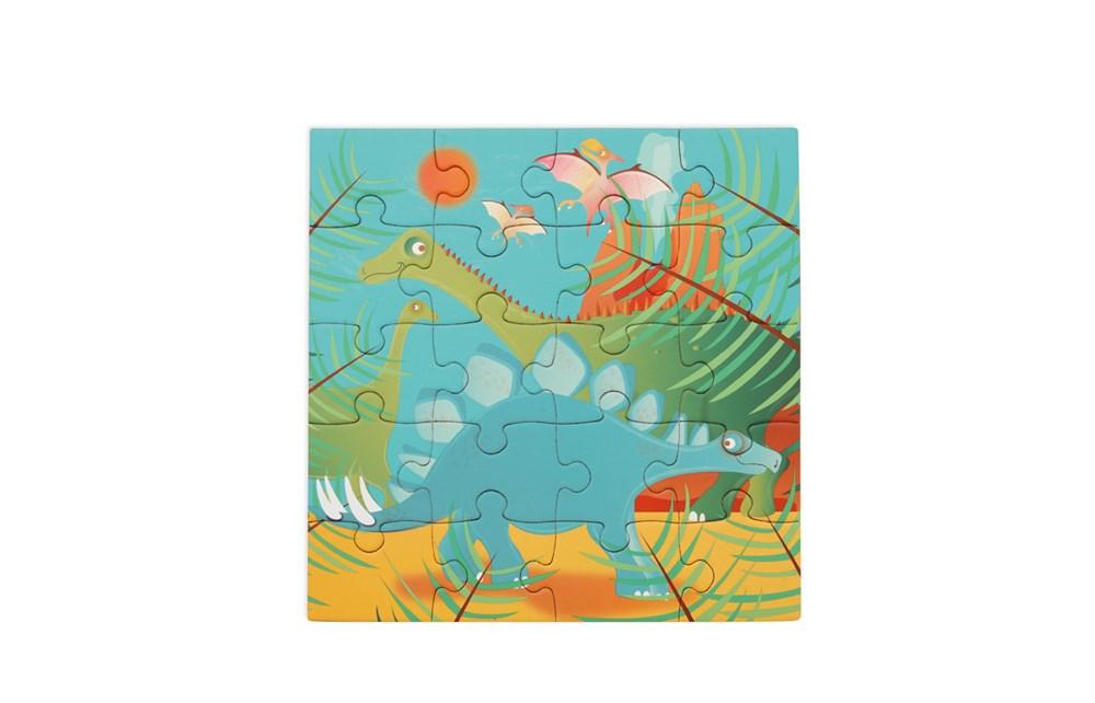 2 x 20 pc Magnetic Puzzle - Dinosaurs