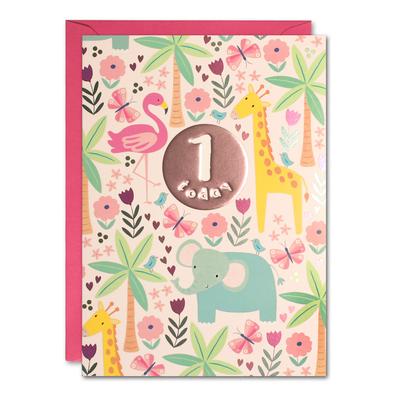 Birthday Card - Age Pink