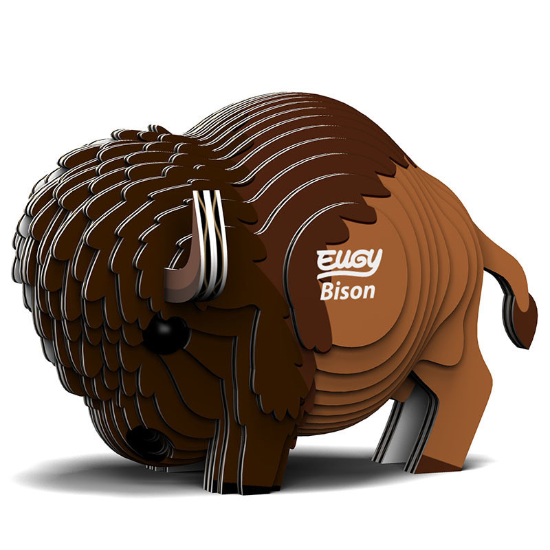 3D Cardboard Model Kit - Bison