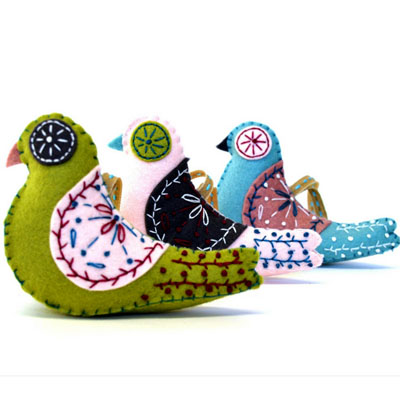 Felt Sewing Kit - Scandinavian Birds