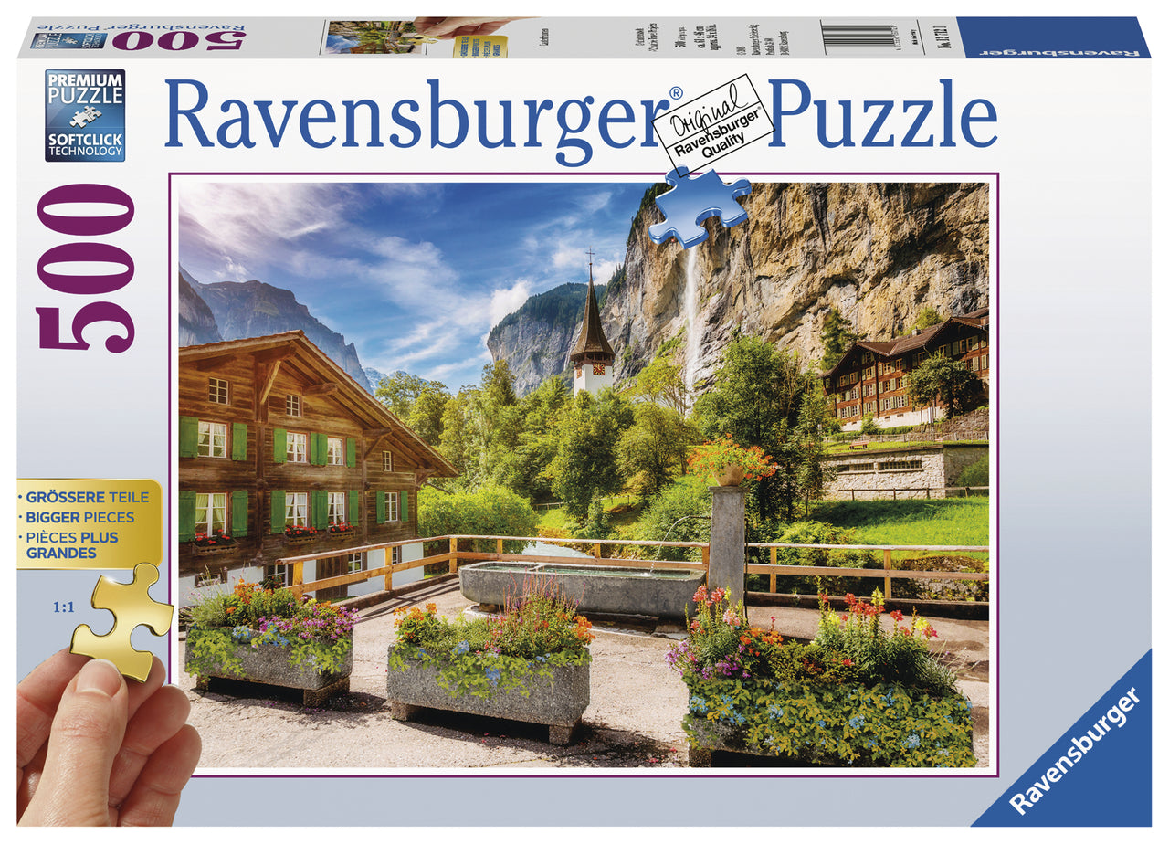 500 pc Puzzle XL Format - Lauterbrunnen Switzerland