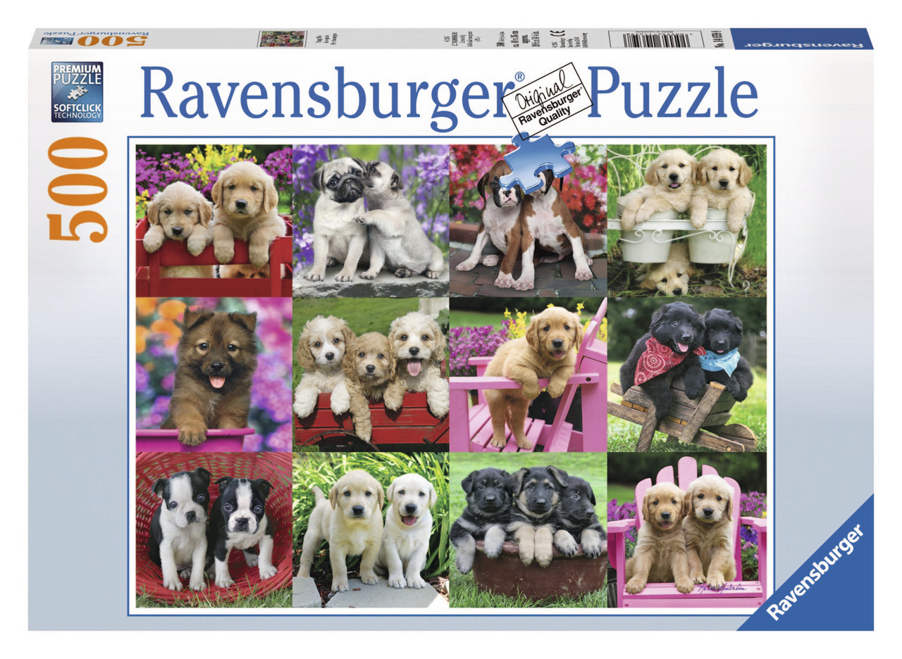 500 pc Puzzle - Puppy Pals