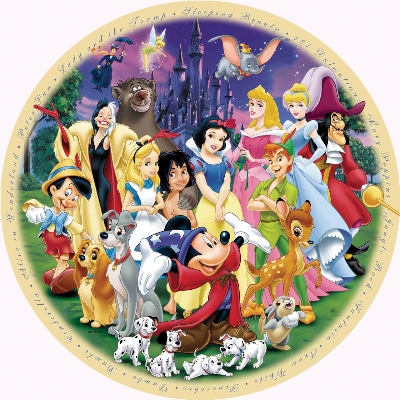 1000 pc Puzzle - Wonderful World of Disney 1