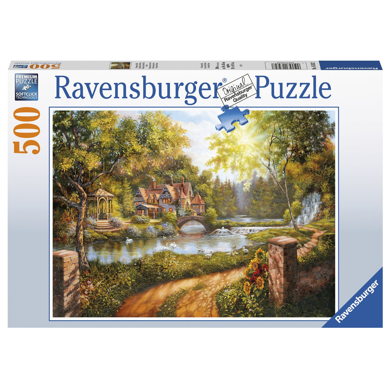 500 pc Puzzle - Cottage by the River